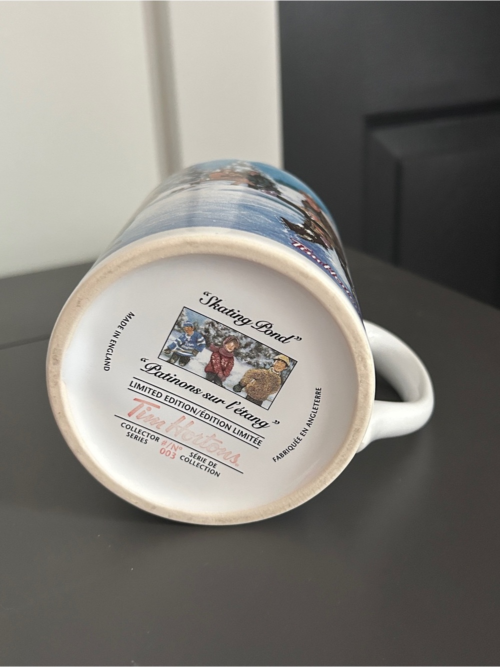 Tim Hortons Skating Pond Hockey Winter Scene Ceramic Mug Limited Edition #3 - Picture 5 of 7